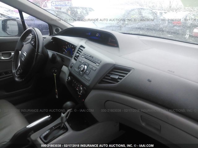 19XFB2F94CE032600 - 2012 HONDA CIVIC EXL BLACK photo 5