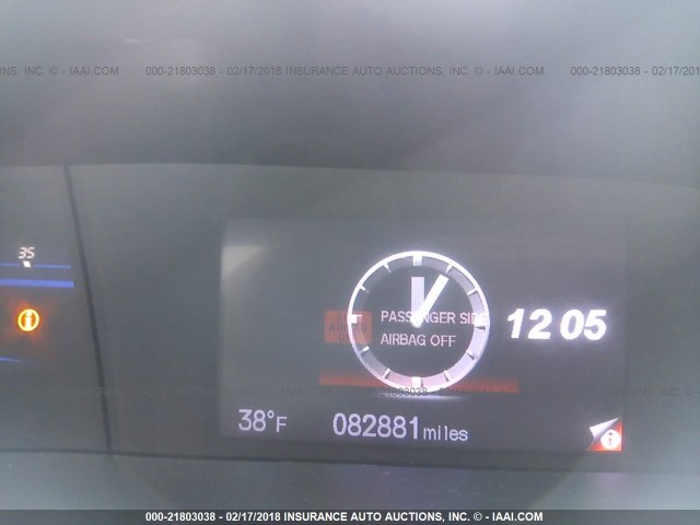 19XFB2F94CE032600 - 2012 HONDA CIVIC EXL BLACK photo 7