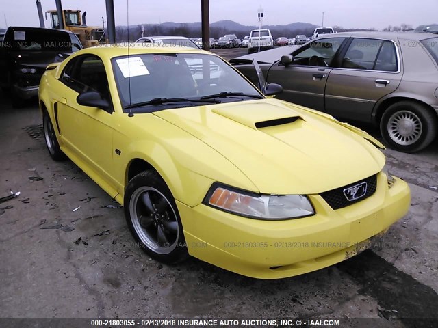 1FAFP42X02F214788 - 2002 FORD MUSTANG GT YELLOW photo 1