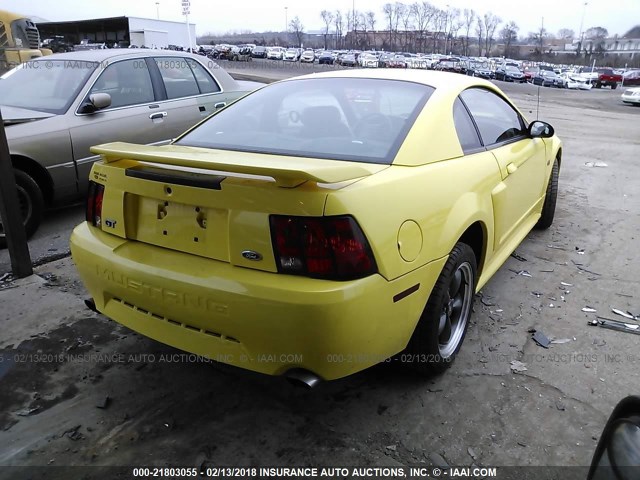 1FAFP42X02F214788 - 2002 FORD MUSTANG GT YELLOW photo 4