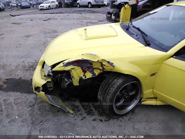 1FAFP42X02F214788 - 2002 FORD MUSTANG GT YELLOW photo 6