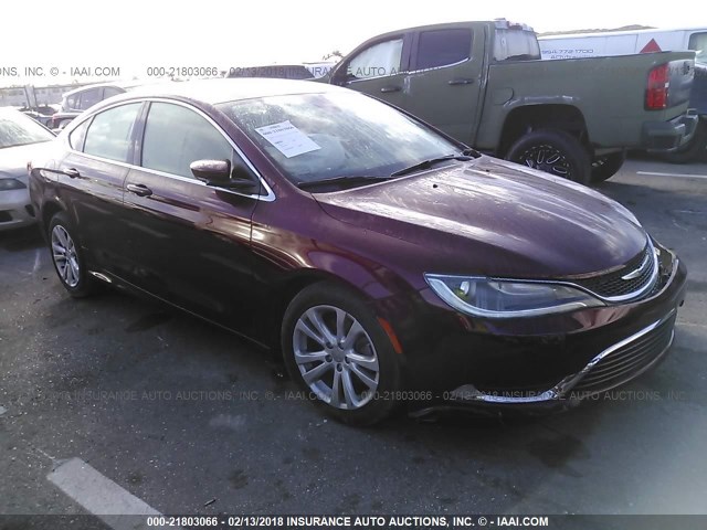 1C3CCCAB9FN633215 - 2015 CHRYSLER 200 LIMITED RED photo 1