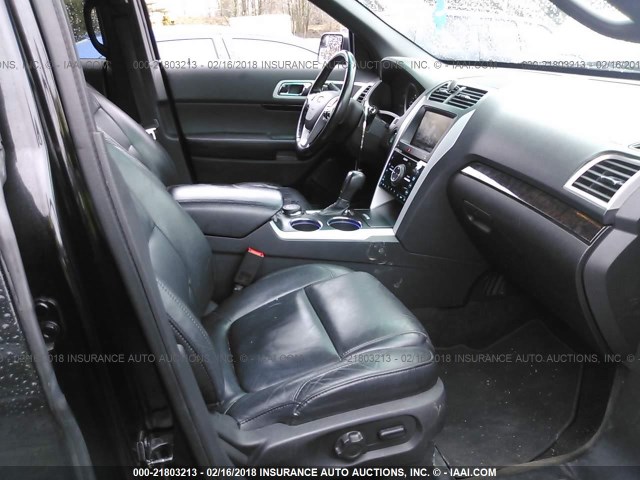 1FM5K8F80DGA08670 - 2013 FORD EXPLORER LIMITED შავი ფოტო 5