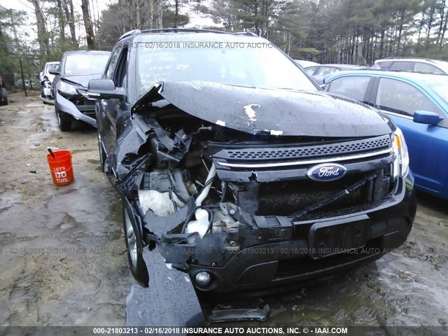 1FM5K8F80DGA08670 - 2013 FORD EXPLORER LIMITED შავი ფოტო 6