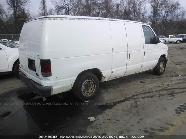 1FTRE14W86HB29210 - 2006 FORD ECONOLINE E150 VAN WHITE photo 4