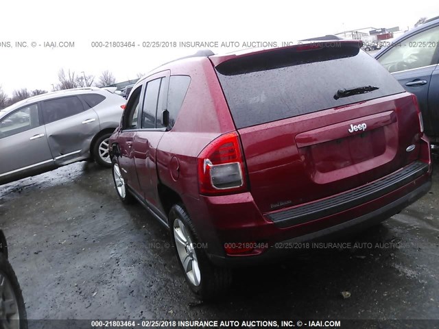 1J4NT1FB2BD138236 - 2011 JEEP COMPASS SPORT RED photo 3