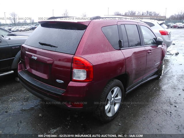 1J4NT1FB2BD138236 - 2011 JEEP COMPASS SPORT RED photo 4