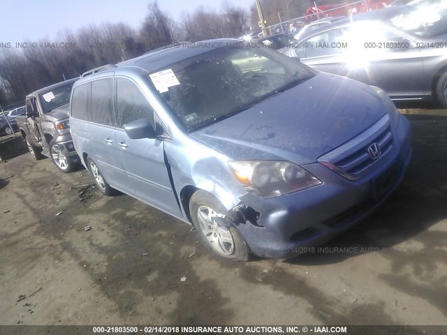 5FNRL38705B054960 - 2005 HONDA ODYSSEY EXL ლურჯი ფოტო 1