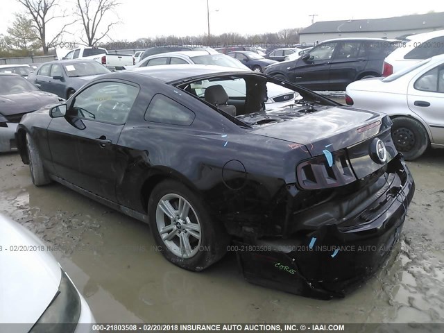 1ZVBP8AM7E5258754 - 2014 FORD MUSTANG BLACK photo 3