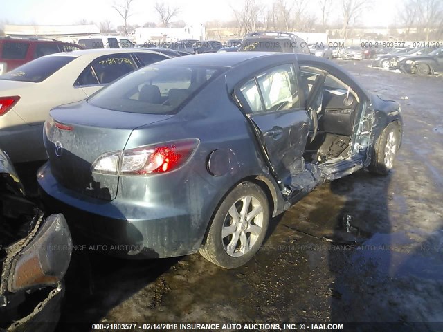 JM1BL1SF6A1152111 - 2010 MAZDA 3 I BLUE photo 4