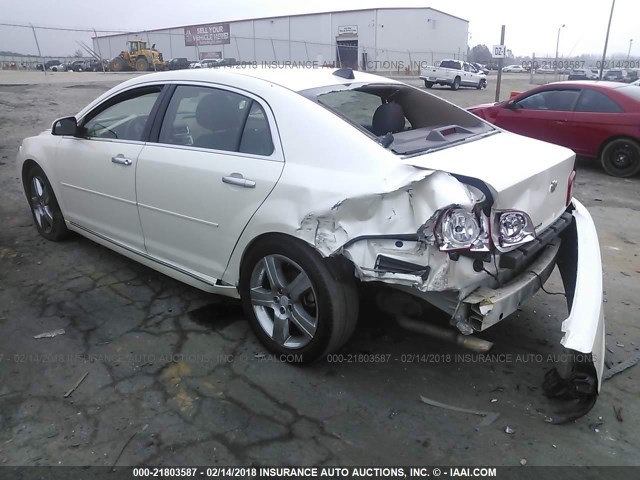1G1ZC5E09CF318987 - 2012 CHEVROLET MALIBU 1LT 白色 照片 3