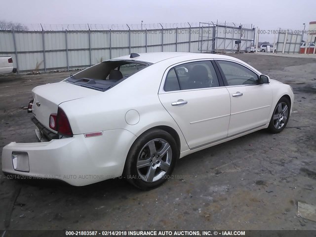 1G1ZC5E09CF318987 - 2012 CHEVROLET MALIBU 1LT 白色 照片 4
