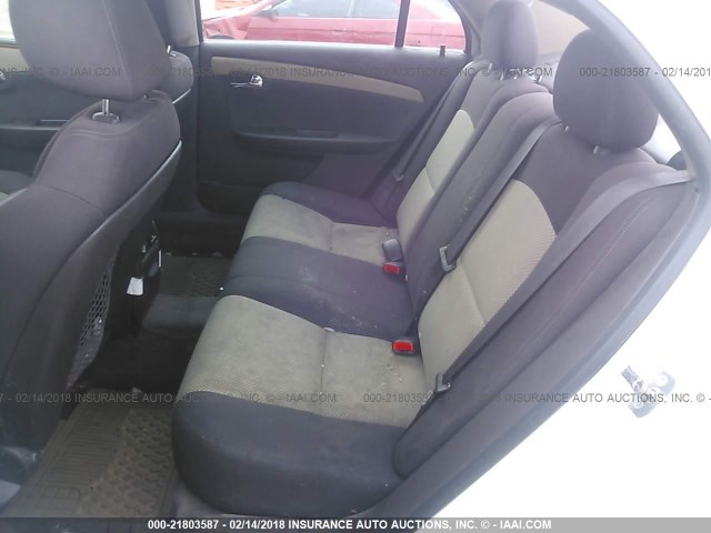 1G1ZC5E09CF318987 - 2012 CHEVROLET MALIBU 1LT 白色 照片 8