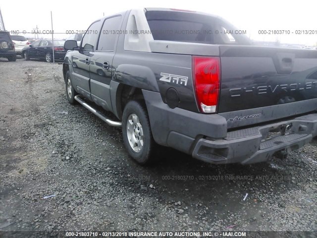 3GNEC13T23G280228 - 2003 CHEVROLET AVALANCHE C1500 GRAY photo 3