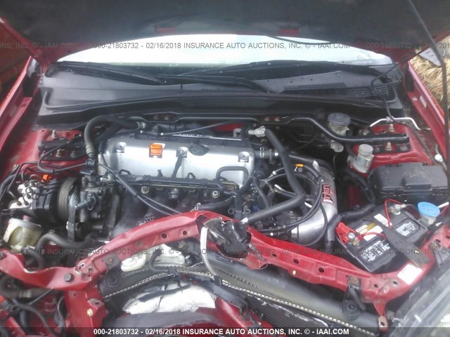 JH4DC53095S018329 - 2005 ACURA RSX TYPE-S RED photo 10