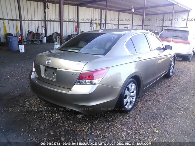 1HGCP368X8A057949 - 2008 HONDA ACCORD EXL GOLD photo 4