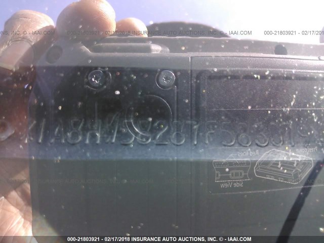 1A8HW58287F583079 - 2007 CHRYSLER ASPEN LIMITED BLACK photo 9