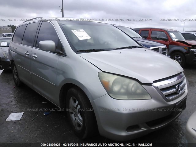 5FNRL38477B433656 - 2007 HONDA ODYSSEY EX SILVER photo 1