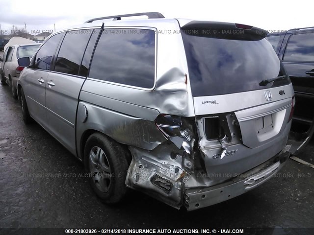 5FNRL38477B433656 - 2007 HONDA ODYSSEY EX SILVER photo 3