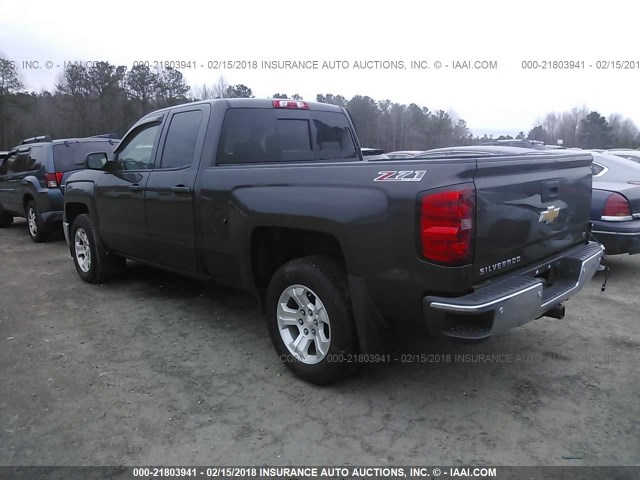 1GCVKREC1EZ174914 - 2014 CHEVROLET SILVERADO K1500 LT GRAY photo 3