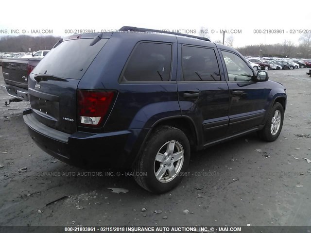 1J4GR48K35C664004 - 2005 JEEP GRAND CHEROKEE LAREDO/COLUMBIA/FREEDOM Dark Blue photo 4