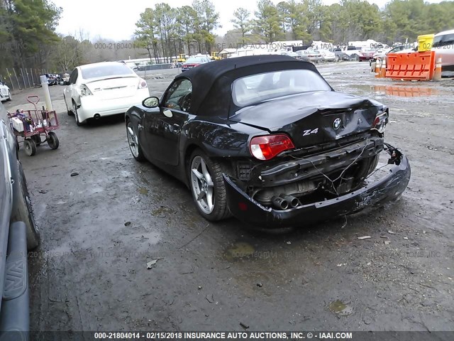 4USBU53547LW92588 - 2007 BMW Z4 3.0SI BLACK photo 3