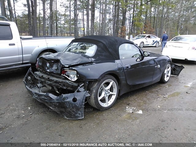 4USBU53547LW92588 - 2007 BMW Z4 3.0SI BLACK photo 4