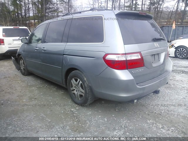5FNRL38617B017345 - 2007 HONDA ODYSSEY EXL ლურჯი ფოტო 3