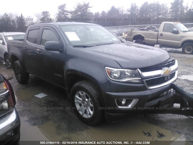 1GCGTCE33G1115089 - 2016 CHEVROLET COLORADO LT GRAY photo 1