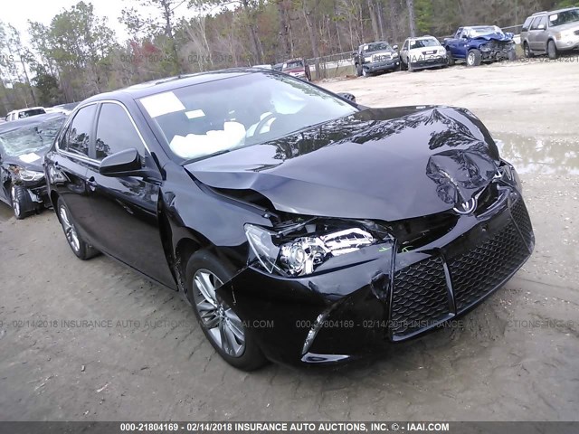 4T1BF1FK6FU988789 - 2015 TOYOTA CAMRY LE/XLE/SE/XSE BLACK photo 1