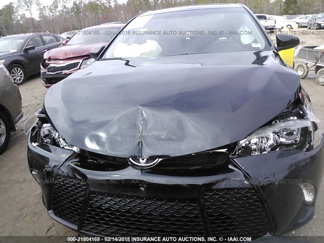 4T1BF1FK6FU988789 - 2015 TOYOTA CAMRY LE/XLE/SE/XSE BLACK photo 6