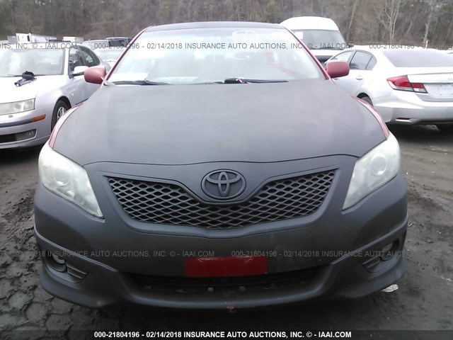 4T1BF3EK1AU098822 - 2010 TOYOTA CAMRY SE/LE/XLE RED photo 6