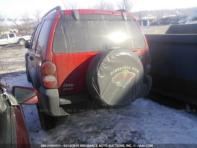 1J4GL48K33W729821 - 2003 JEEP LIBERTY SPORT/FREEDOM წითელი ფოტო 3