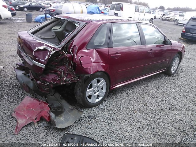 1G1ZT68N47F111037 - 2007 CHEVROLET MALIBU MAXX LT MAROON photo 4