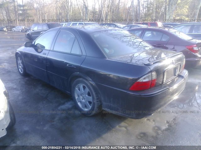 1LNFM87A96Y602347 - 2006 LINCOLN LS BLACK photo 3