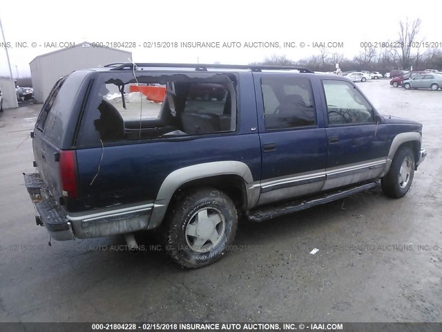 1GKFK16R6XJ764816 - 1999 GMC SUBURBAN K1500 BLUE photo 4