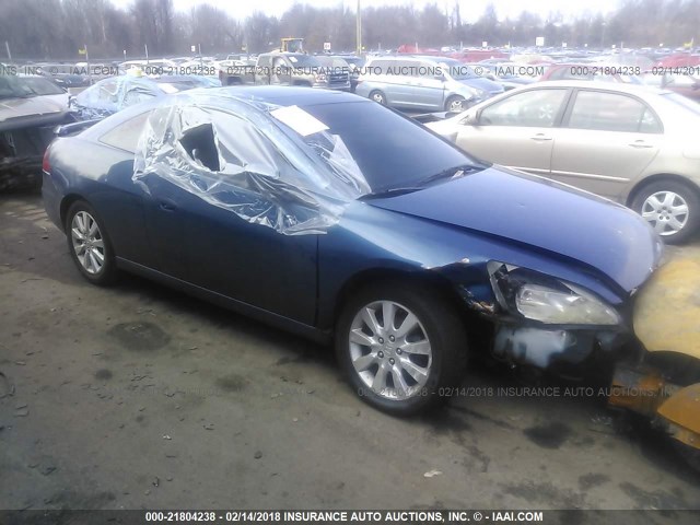 1HGCM82676A008280 - 2006 HONDA ACCORD EX BLUE photo 1