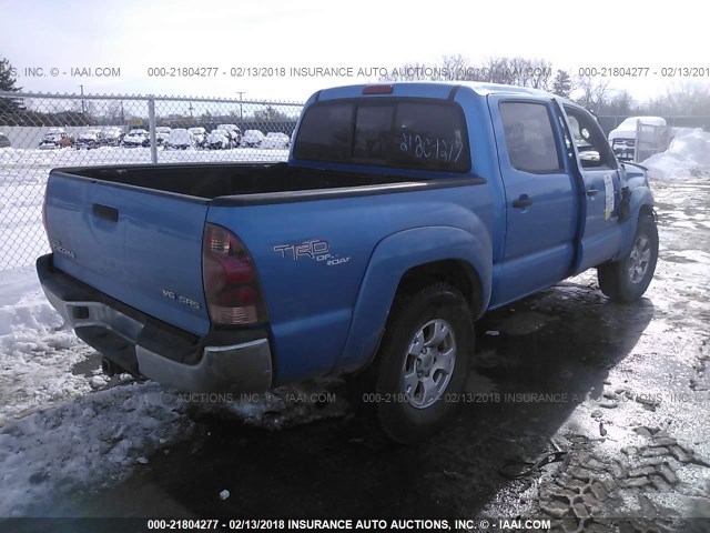 5TELU42N36Z213583 - 2006 TOYOTA TACOMA DOUBLE CAB ლურჯი ფოტო 3