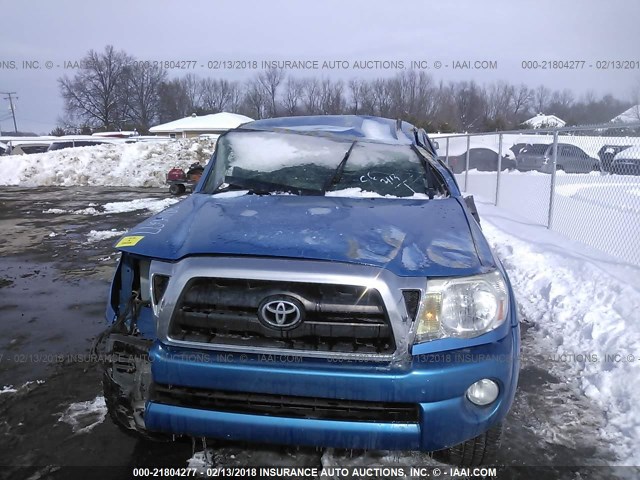 5TELU42N36Z213583 - 2006 TOYOTA TACOMA DOUBLE CAB BLUE photo 5