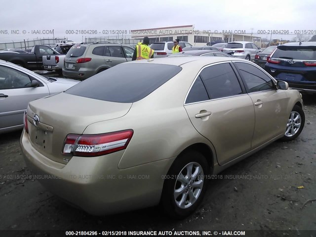 4T1BF3EK8BU594931 - 2011 TOYOTA CAMRY SE/LE/XLE 金色 照片 4