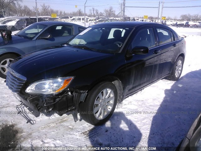 1C3CCBBB3CN135869 - 2012 CHRYSLER 200 TOURING BLACK photo 2