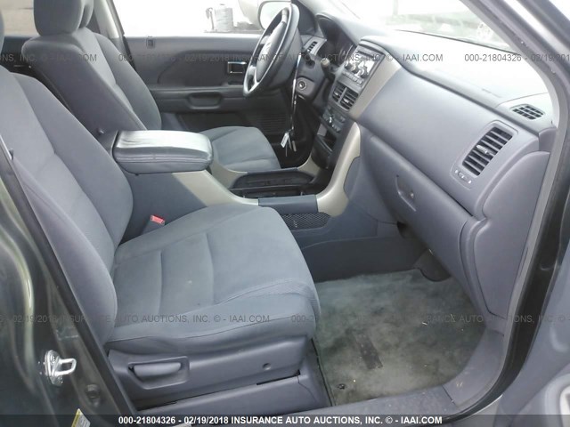 5FNYF28417B020046 - 2007 HONDA PILOT EX GRAY photo 5