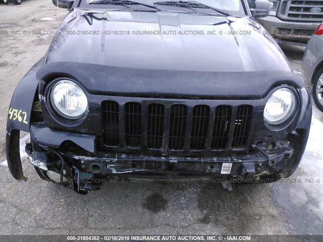 1J4GL58K44W232610 - 2004 JEEP LIBERTY LIMITED BLACK photo 6