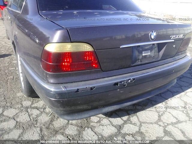 WBAGK2328WDH68392 - 1998 BMW 750 IL PURPLE photo 6