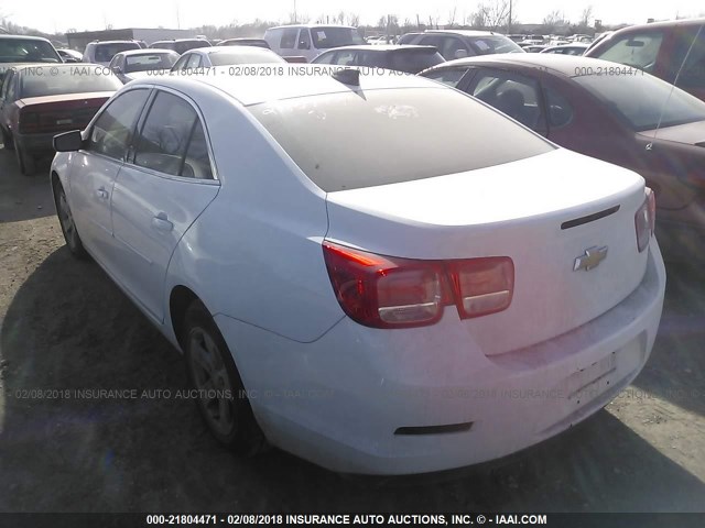 1G11B5SL0FF104490 - 2015 CHEVROLET MALIBU LS თეთრი ფოტო 3