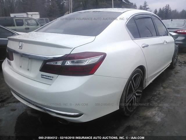 1HGCR2F18HA012564 - 2017 HONDA ACCORD SPORT SPECIAL EDITION WHITE photo 4