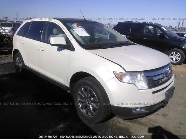 2FMDK48C08BB19903 - 2008 FORD EDGE SEL WHITE photo 1