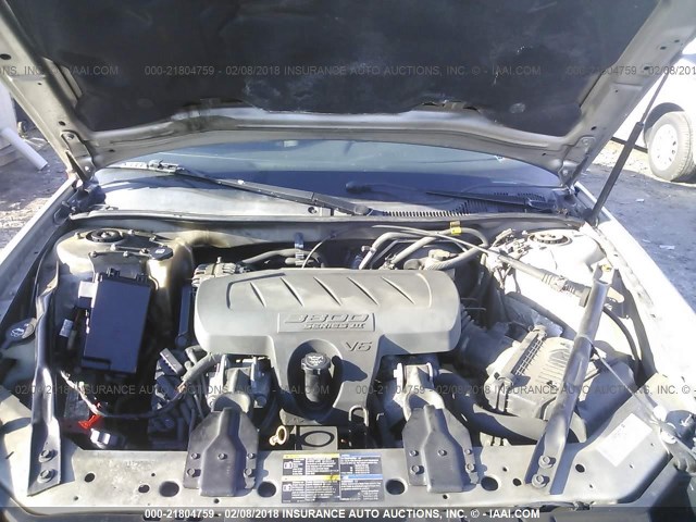 2G2WP552381151836 - 2008 PONTIAC GRAND PRIX SILVER photo 10