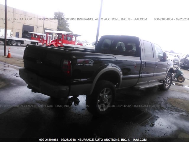 1FTWW3BR2AEA03959 - 2010 FORD F350 SUPER DUTY BLUE photo 4