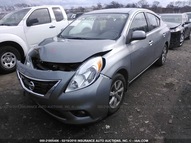 3N1CN7AP5DL848728 - 2013 NISSAN VERSA S/S PLUS/SV/SL GRAY photo 2